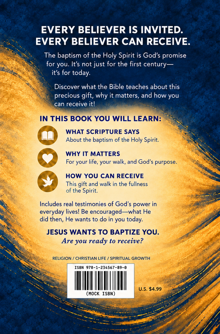 Locked back cover with invitation and teaching summary; proof includes mock barcode and working price